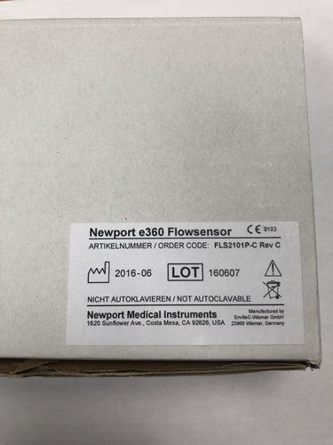 Newport Medical e360 Flow Sensor REF: FLS2101P-C