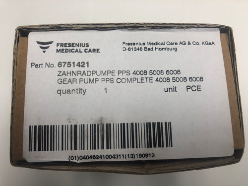 GEAR PUMP PPS TEFLON -  Fresenius Medical Care OEM#: 675142